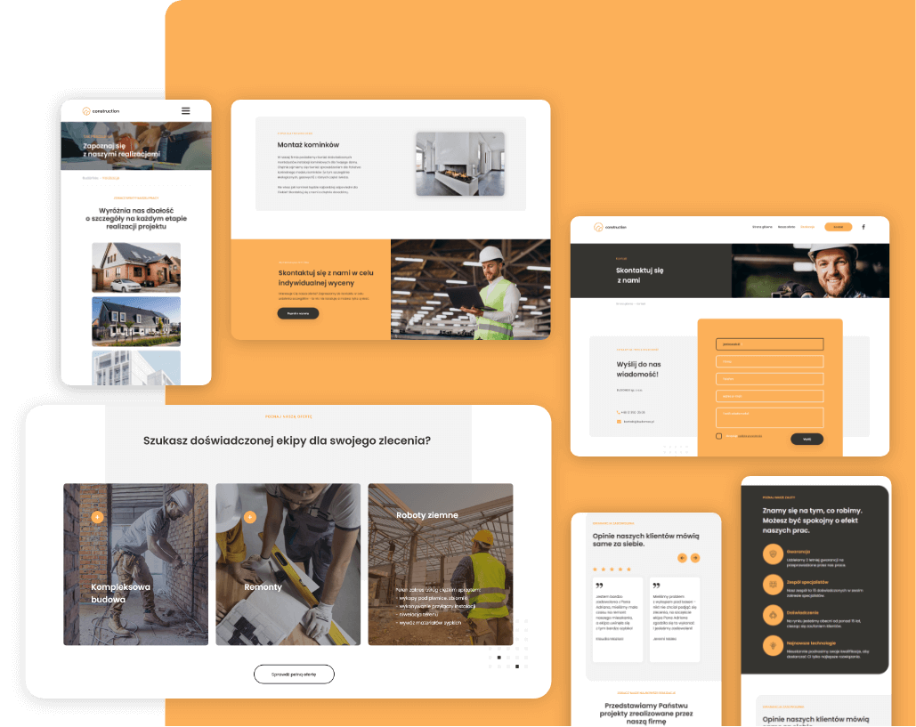 Odkryj stronę dedykowaną firmom z branży budowalnej lub usługowej i zdobądź nowych klientów.